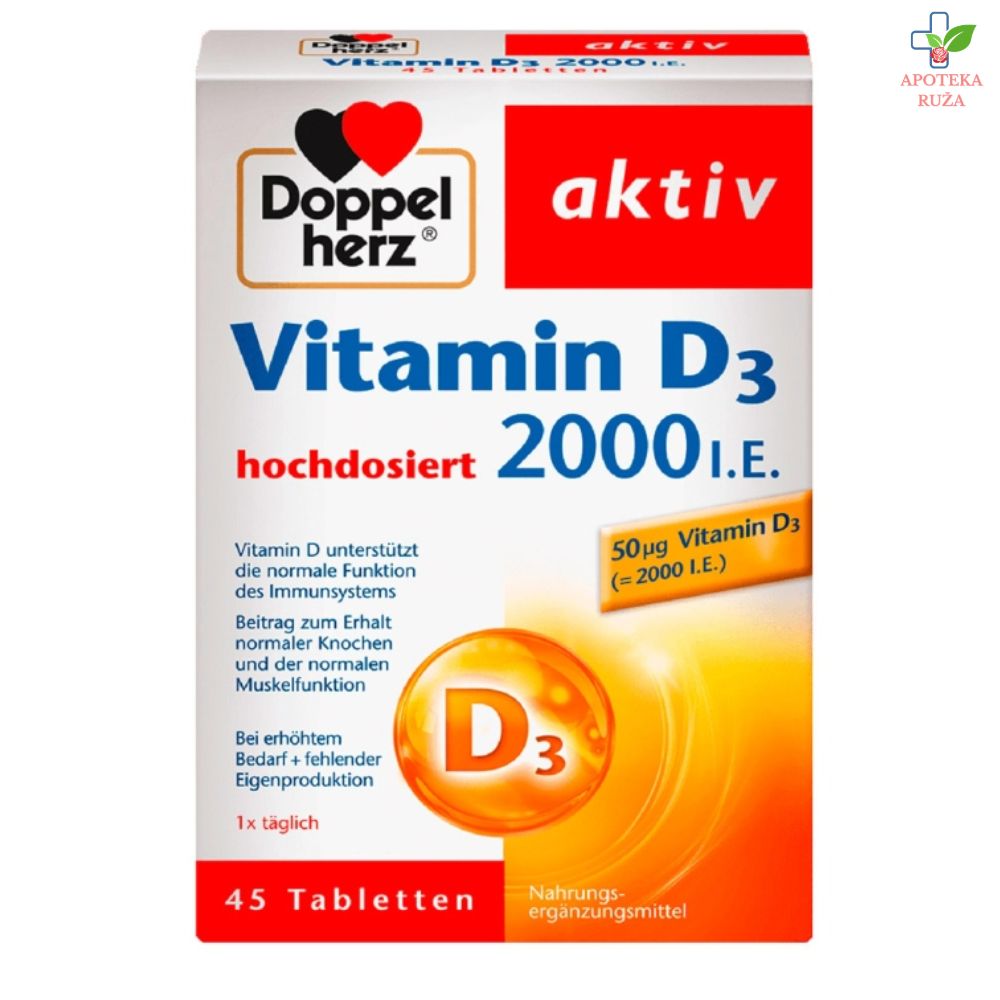Doppelherz Aktiv Vitamin D 2000IU 50 tableta