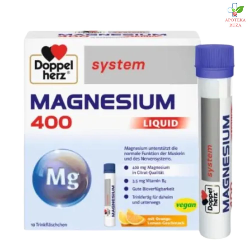Doppelherz System Magnezijum Liquid 400mg ampule 10x25ml