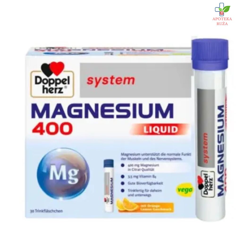 Doppelherz System Magnezijum Liquid 400mg ampule 30x25ml