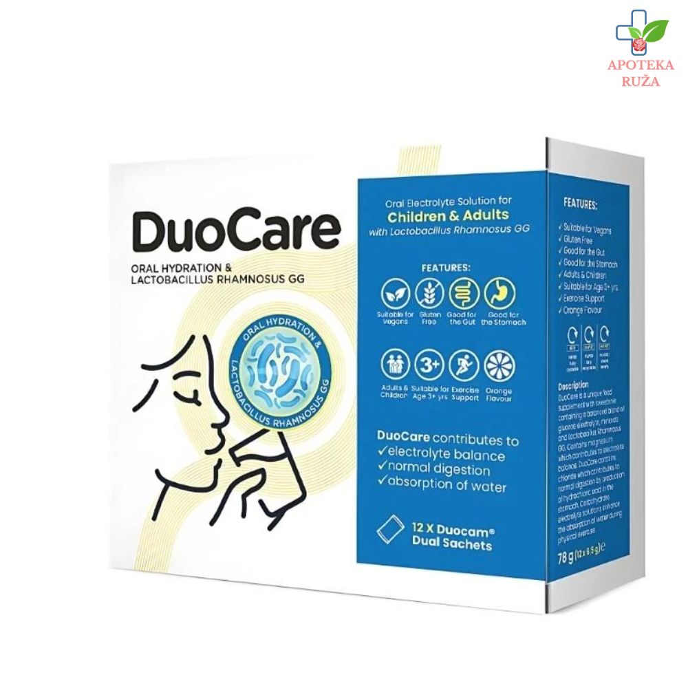 DuoCare za nadoknadu elektrolita + probiotik 12 kesica
