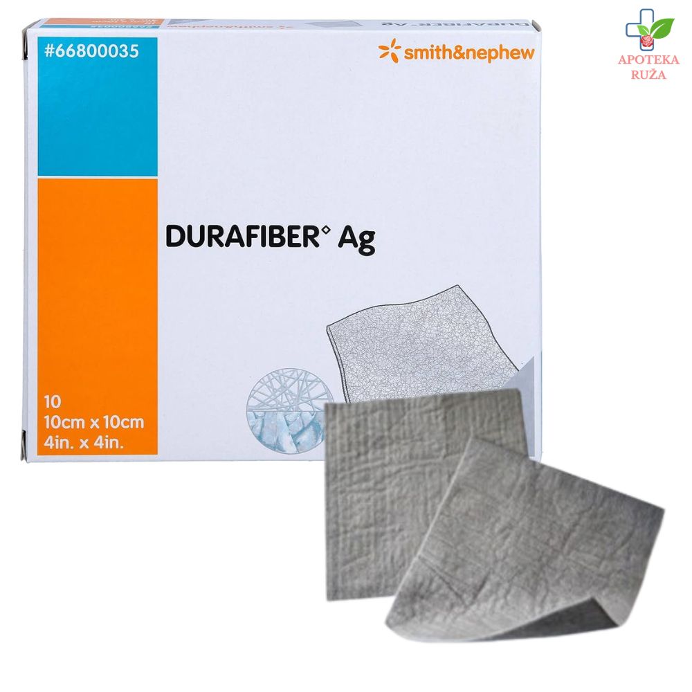 Durafiber Ag obloga za rane 10cm x 10cm 1 komad