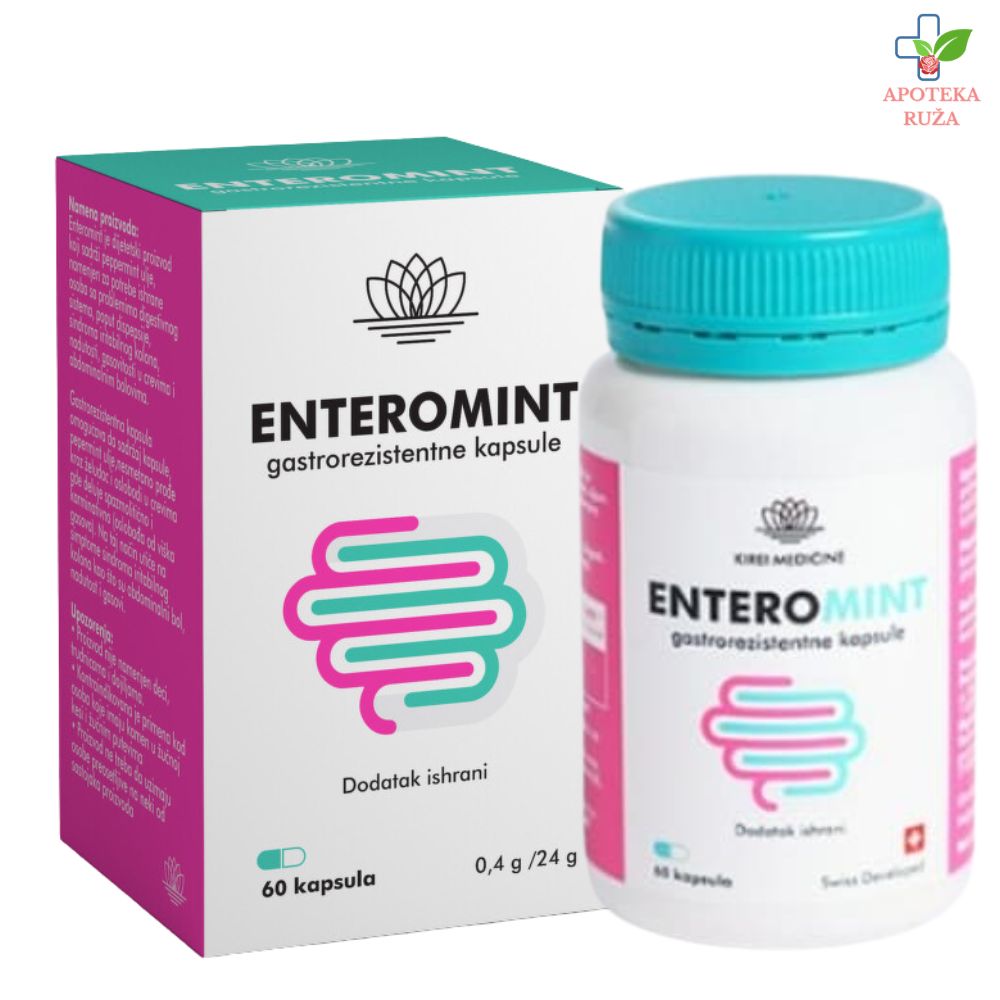 Enteromint protiv stomačnih tegoba 60 kapsula
