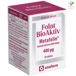 Folat Bioaktiv Metafolin 400mcg Anafarm 30 tableta