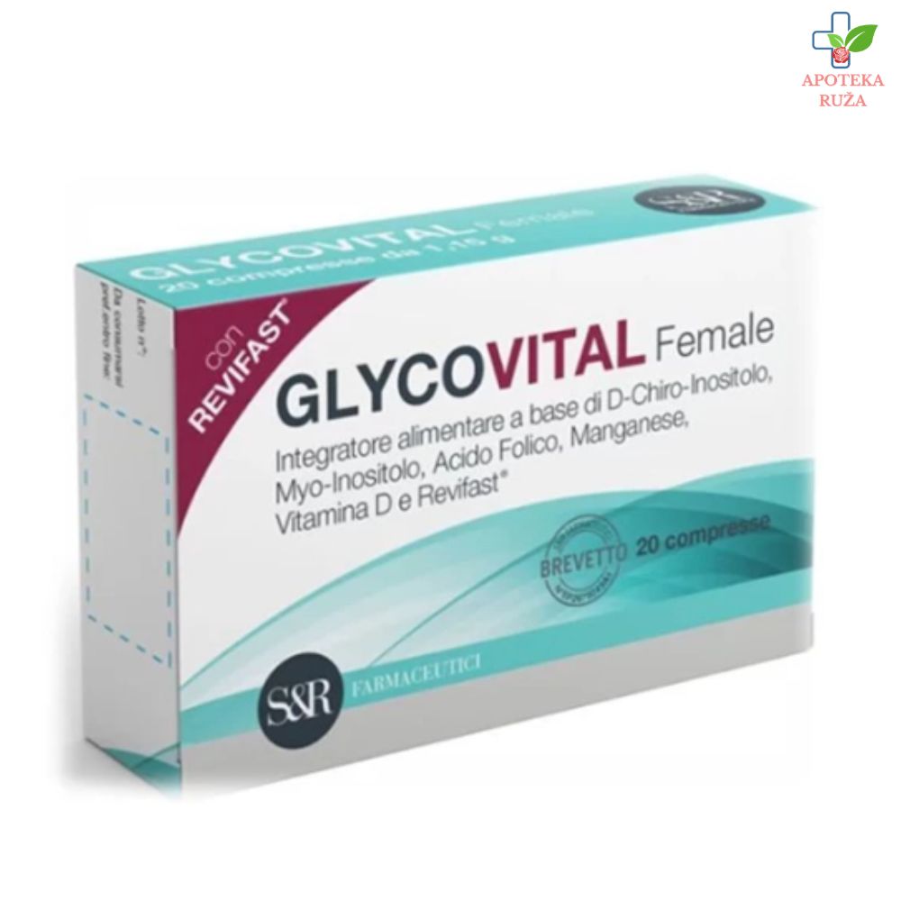 Glycovital Female za terapiju policističnih jajnika 20 tableta