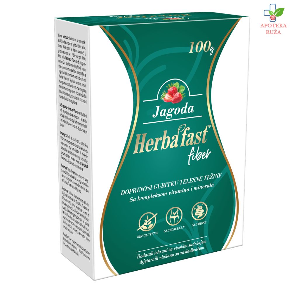 Herbafast Fiber – jagoda za mršavljenje 10 kesica