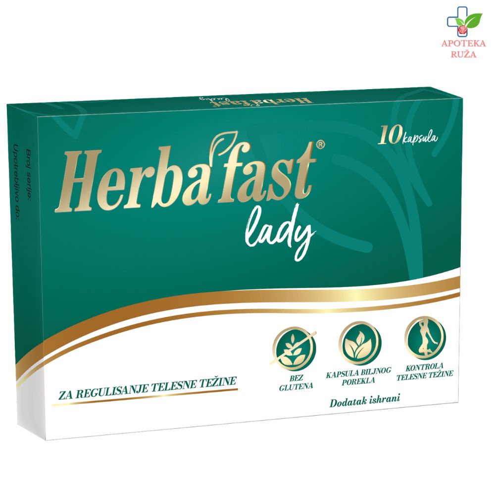 Herbafast Lady za mršavljenje 10 kapsula