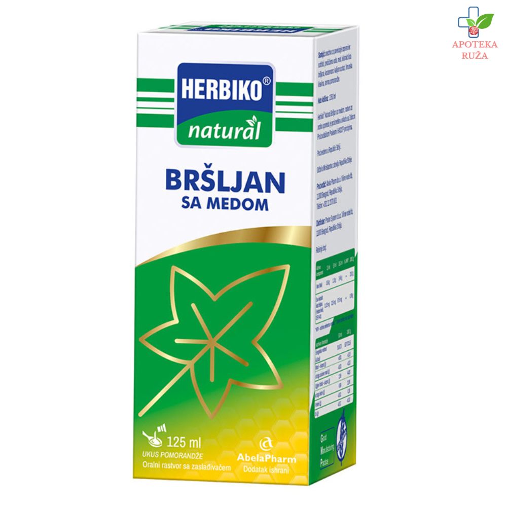 Herbiko Natural bršljan sa medom 125 ml