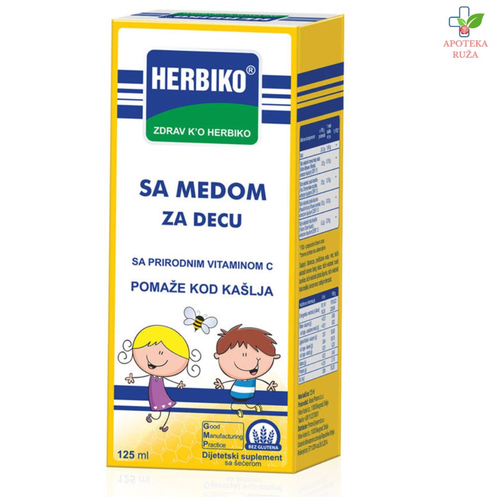 Herbiko sa medom za decu 125 ml