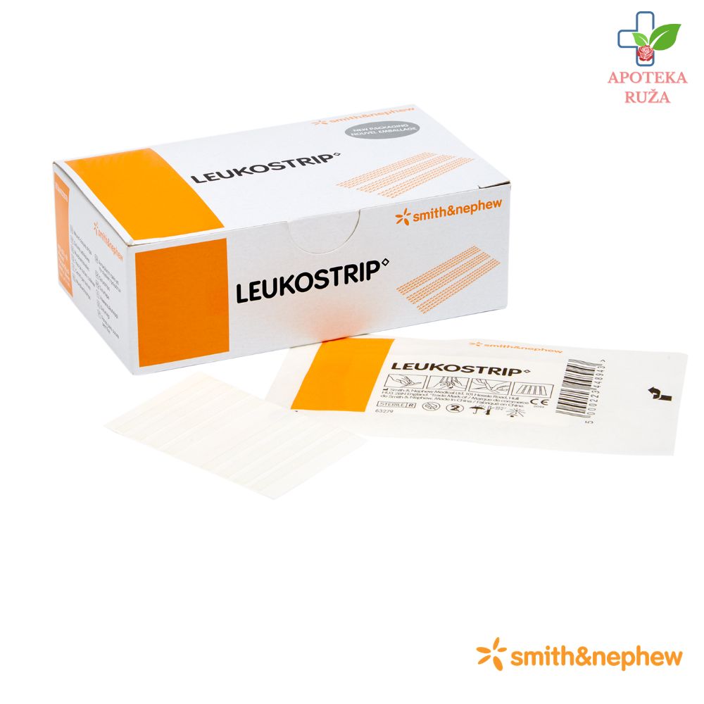 Leukostrip flasteri za zatvaranje rane 38mm x 4mm 1 komad