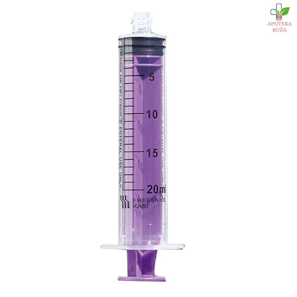 Ljubičasti špric za enteralnu ishranu pacijanata Freka 20ml