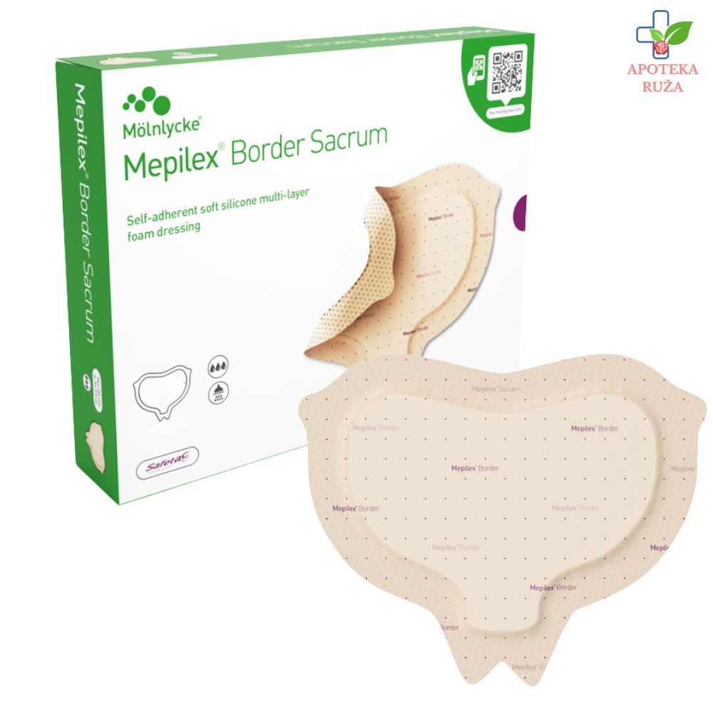 Mepilex Border Sacrum obloga za rane 16cm x 20cm 1 komad
