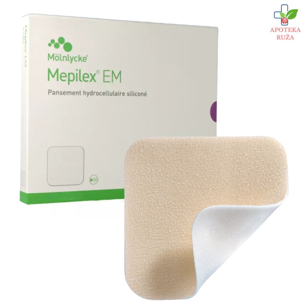 Mepilex EM obloga za rane 7.5cm x 8.5cm 1 komad