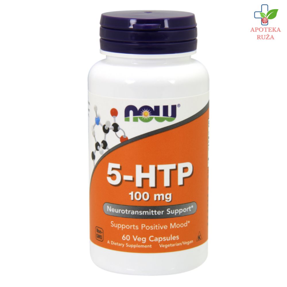NOW 5-HTP za dobro raspoloženje 100mg 60 kapsula