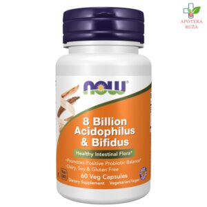 NOW Acidophilus 8 Billion & Bifidus 60 kapsula