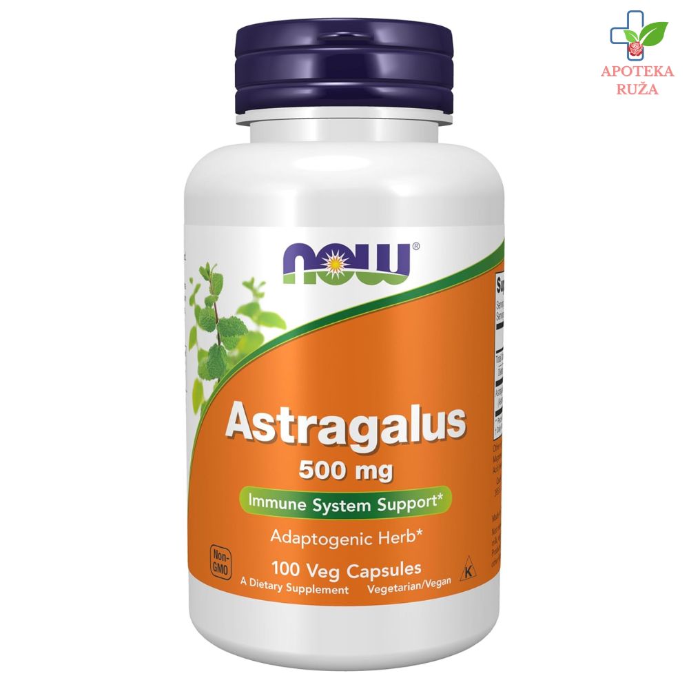 NOW Astragalus za imunitet 500mg 100 kapsula