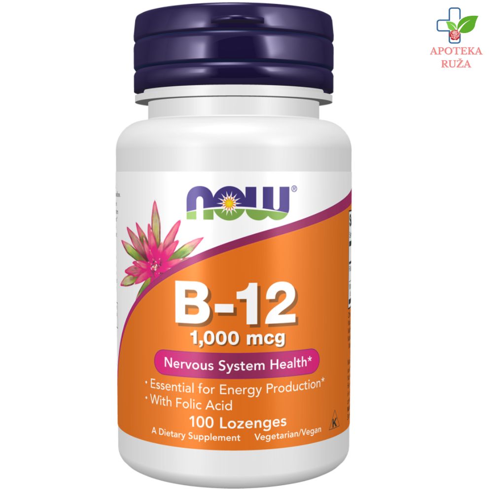 NOW B12 1000mcg 100 lozengi