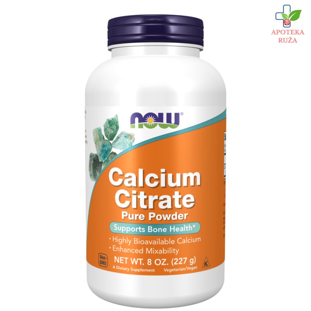 NOW Calcium Citrate prah za jake kosti 227gr