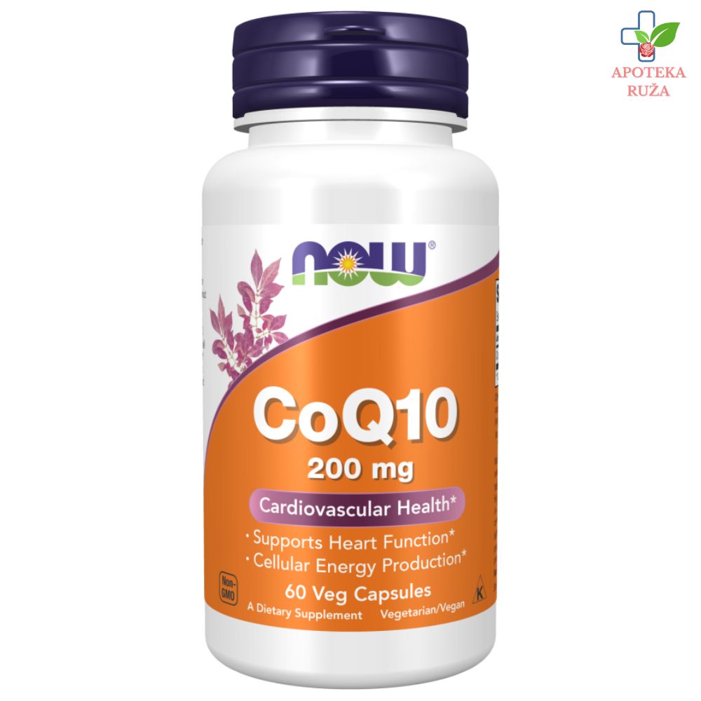 NOW Coenzim Q10 200mg 60 kapsula
