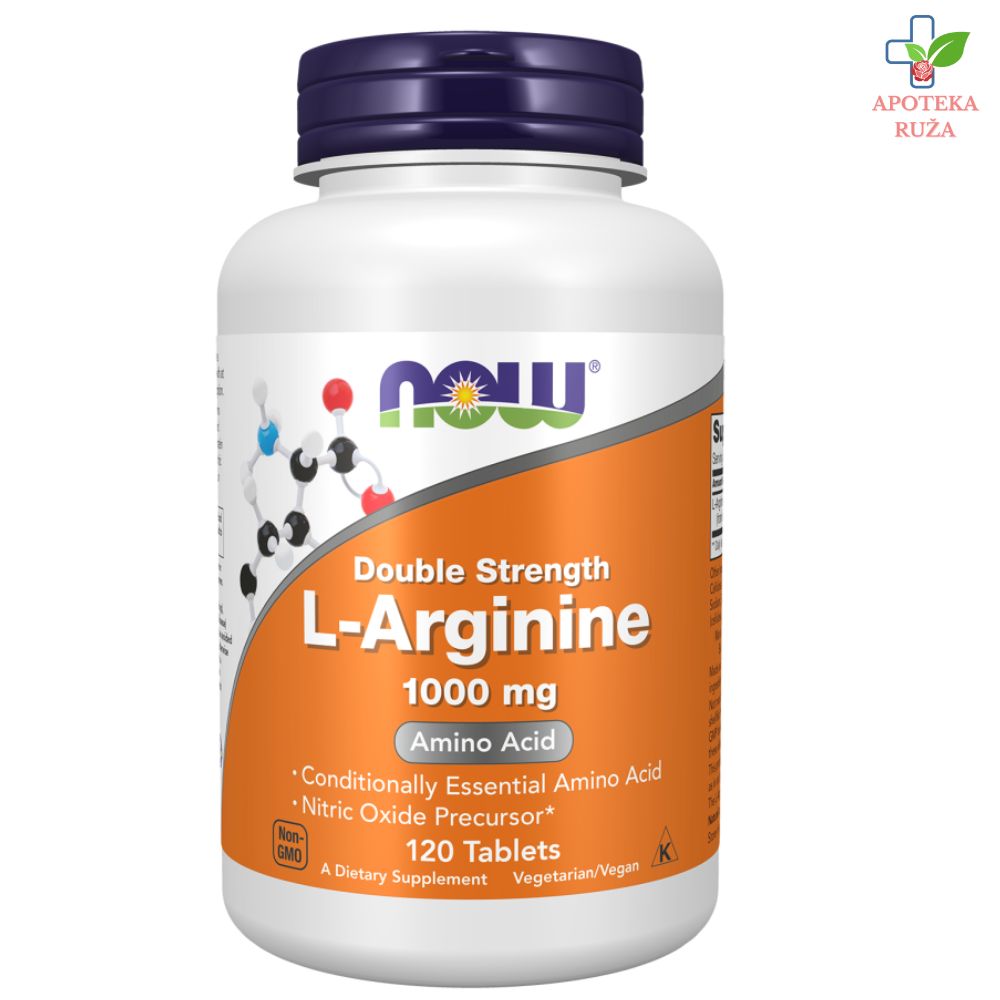 NOW L-Arginine 1000 mg 120 tableta
