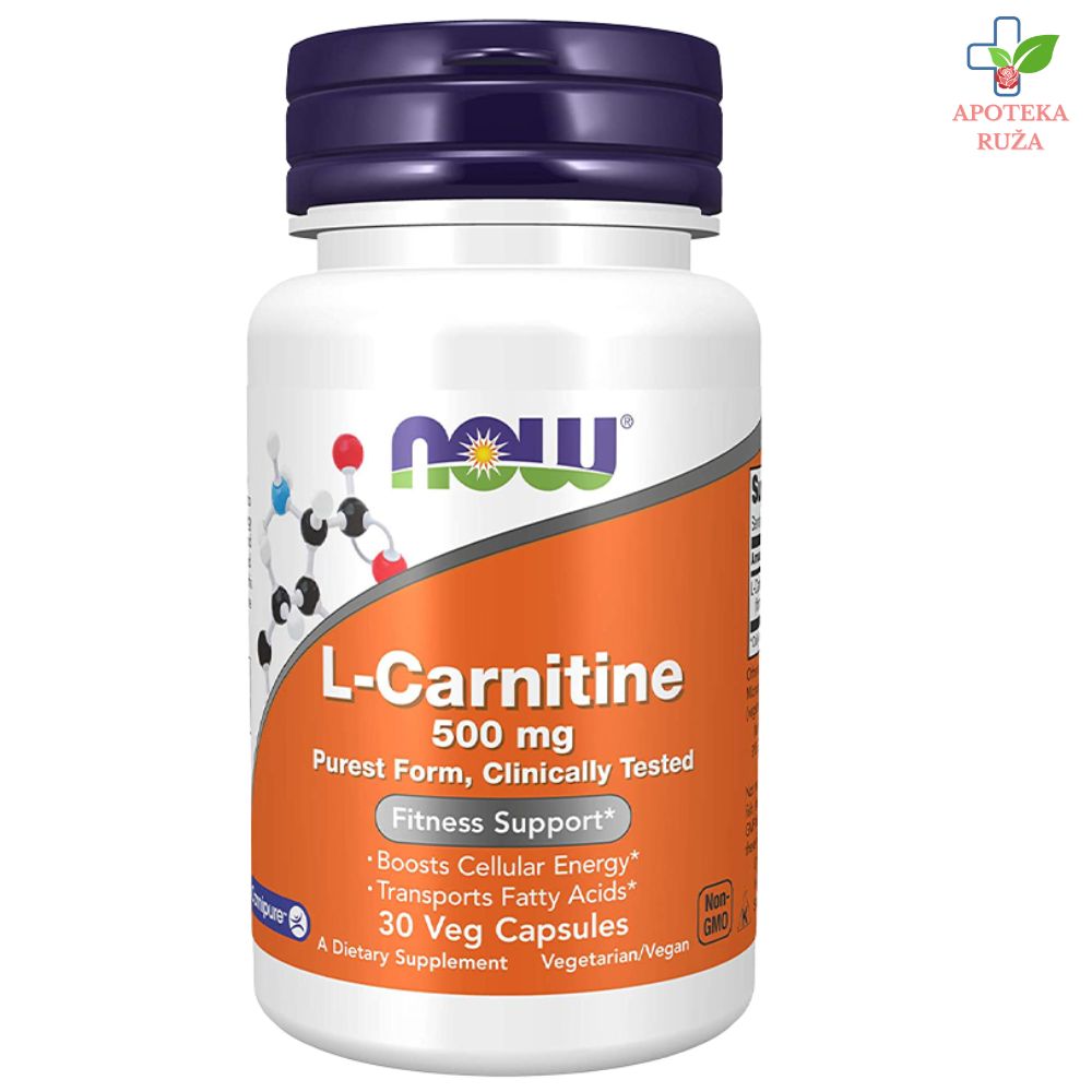 NOW L-Carnitine 500 mg 30 kapsula