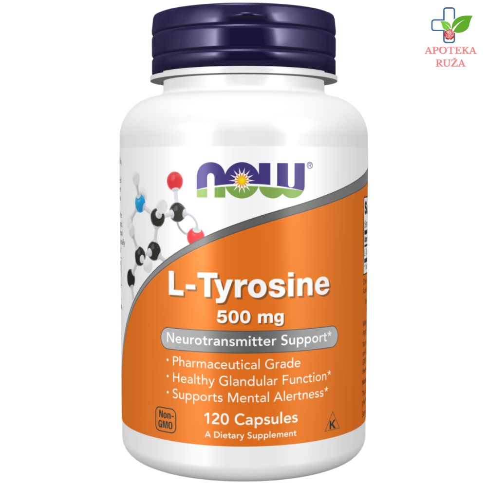 NOW L-Tyrosine 500mg 120 kapsula