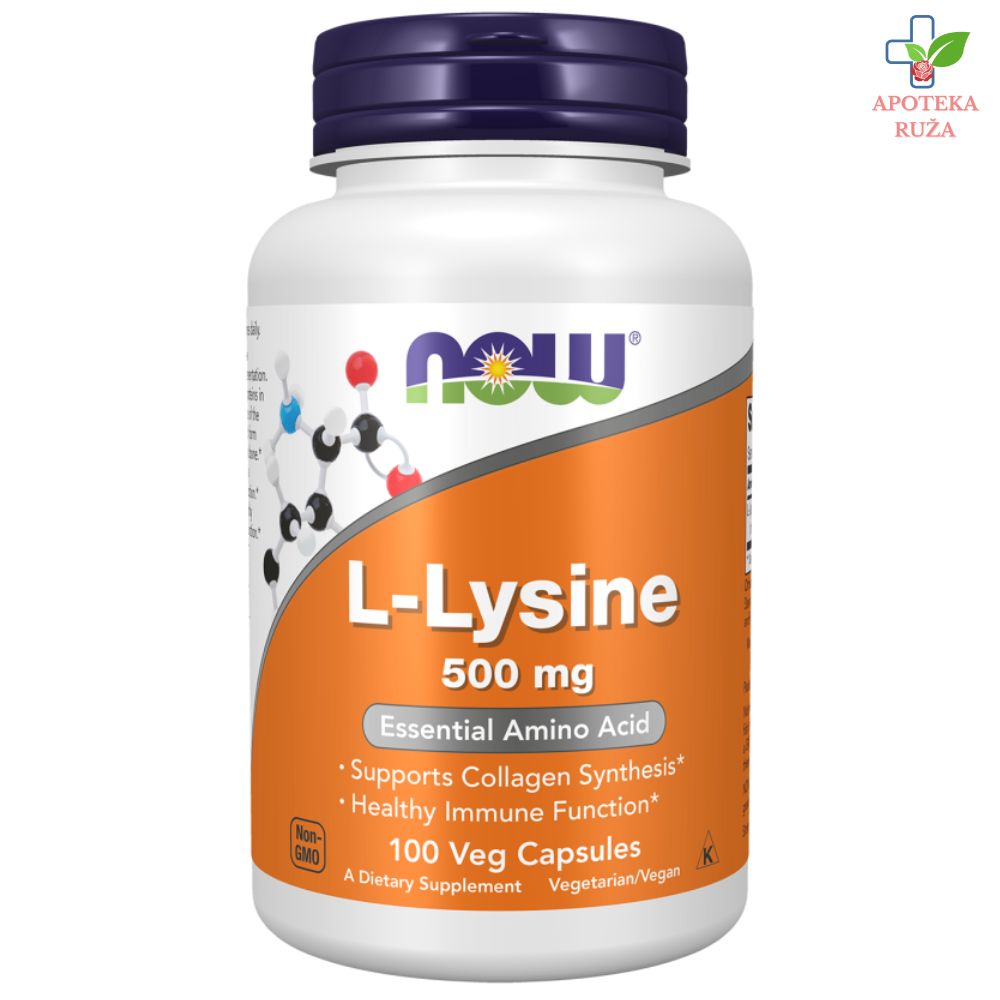 NOW Lysine 500mg 100 kapsula