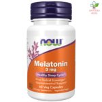 NOW Melatonin za brže uspavljivanje i opuštanje 3mg 60 kapsula