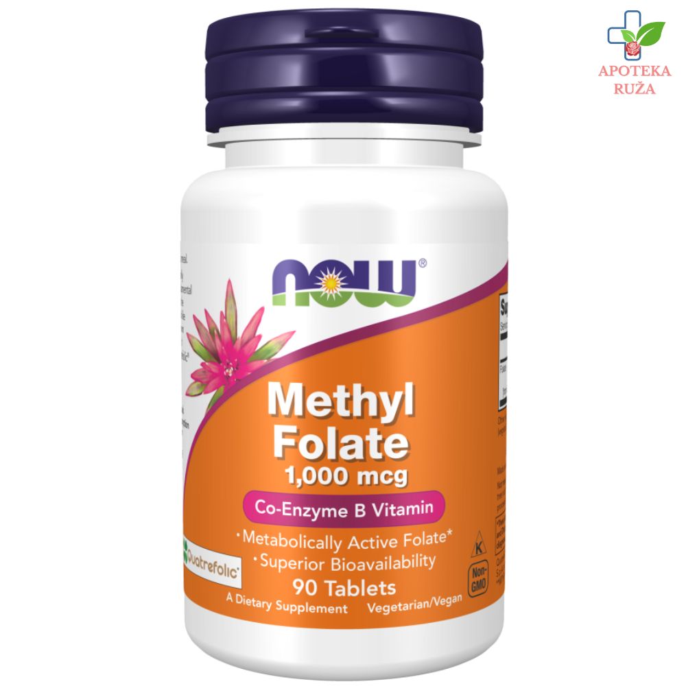 NOW Methyl Folate 1000 mcg 90 tableta