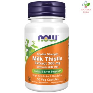 NOW Milk Thistle Extract (Silymarin) za čišćenje jetre 300mg 50 kapsula