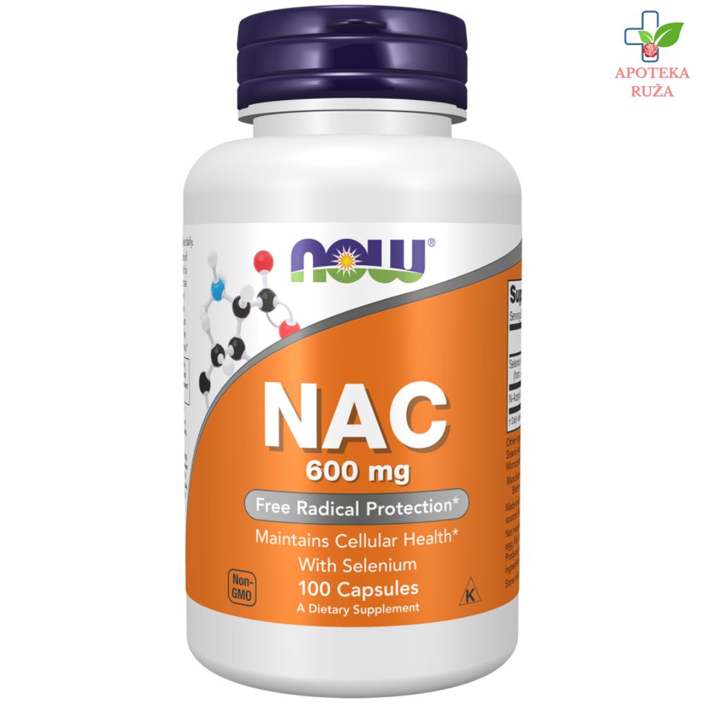 NOW NAC (N-Acetyl-Cysteine) 600mg 100 kapsula