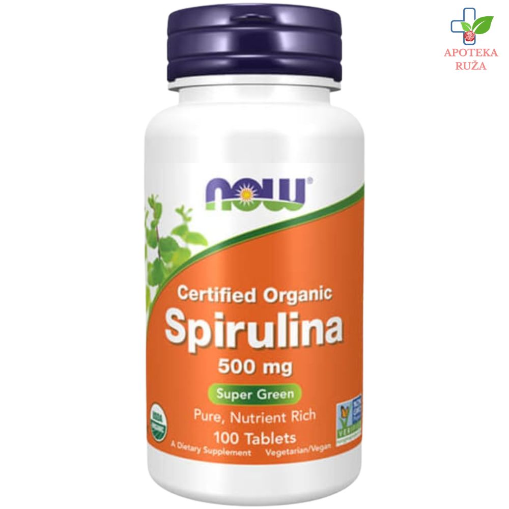 NOW Spirulina 500mg 100 tableta