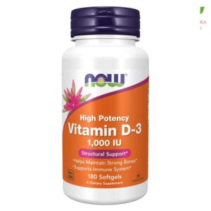 NOW Vitamin D3 1000IU u maslinovom ulju 180 softgel kapsula