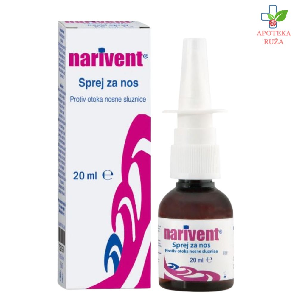 Narivent sprej protiv otoka sluzokože nosa 20ml