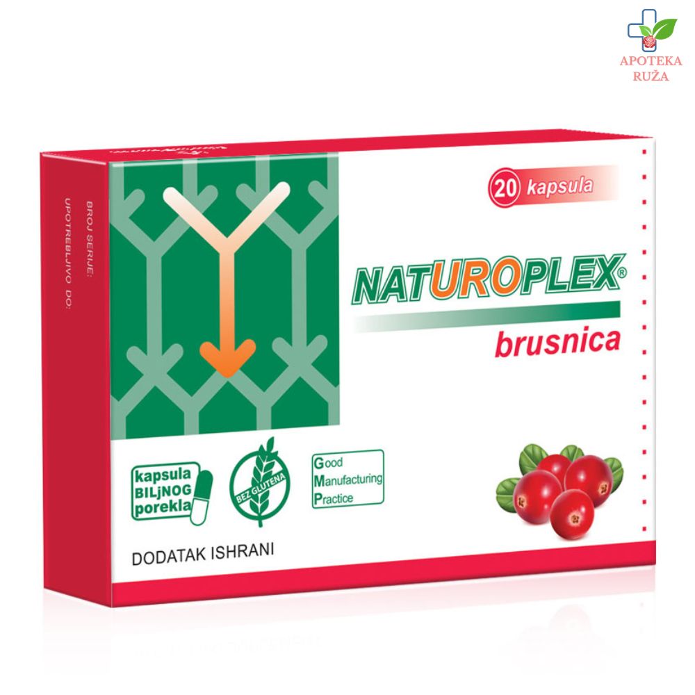 Naturoplex brusnica protiv urinarnih infekcija 20 kapsula