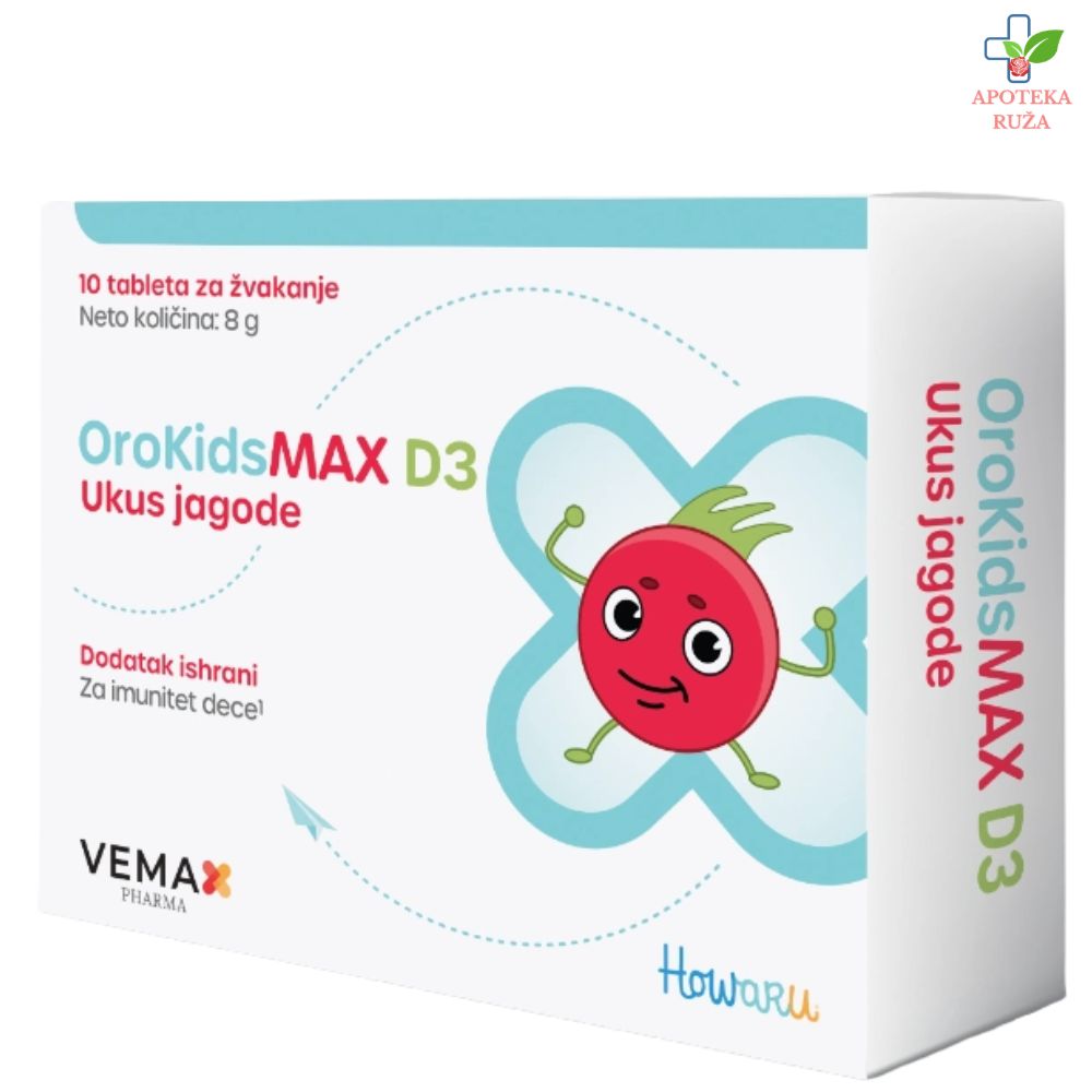 OroKidsmax D3 10 tableta za žvakanje