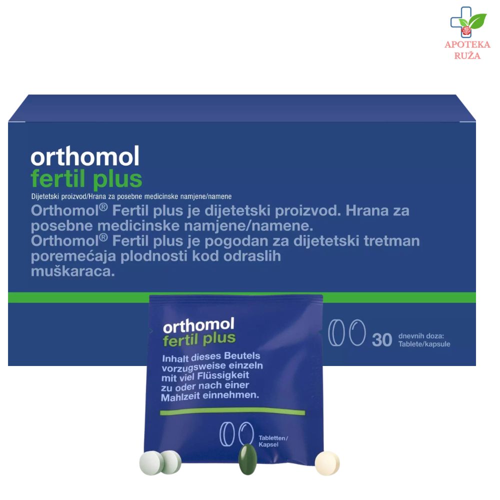 Orthomol Fertil Plus za poboljšanje muške plodnosti 30 kapsula + 30 tableta