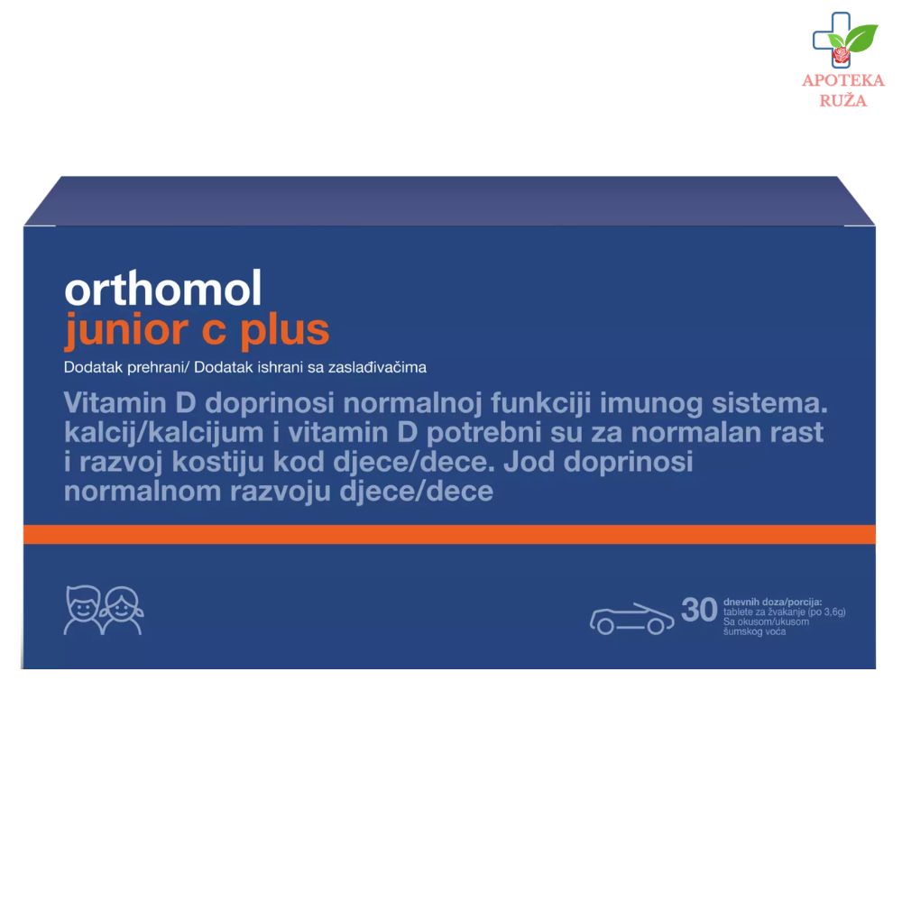 Orthomol Immun Junior mandarina/narandža 30 zableta za žvakanje