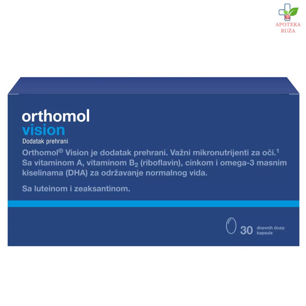 Orthomol Vision za poboljšanje vida 30 kapsula
