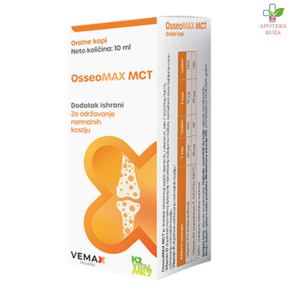 Osseomax MCT kapi protiv osteoporoze 10ml