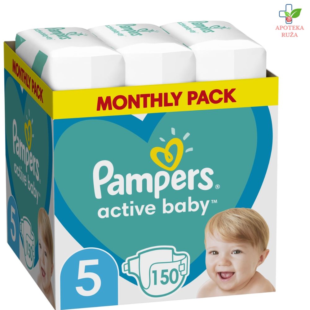 Pampers Active Baby 5 150 pelena (mesečno pakovanje)