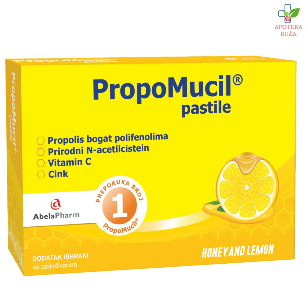 PropoMucil pastile med i limun 24 pastile