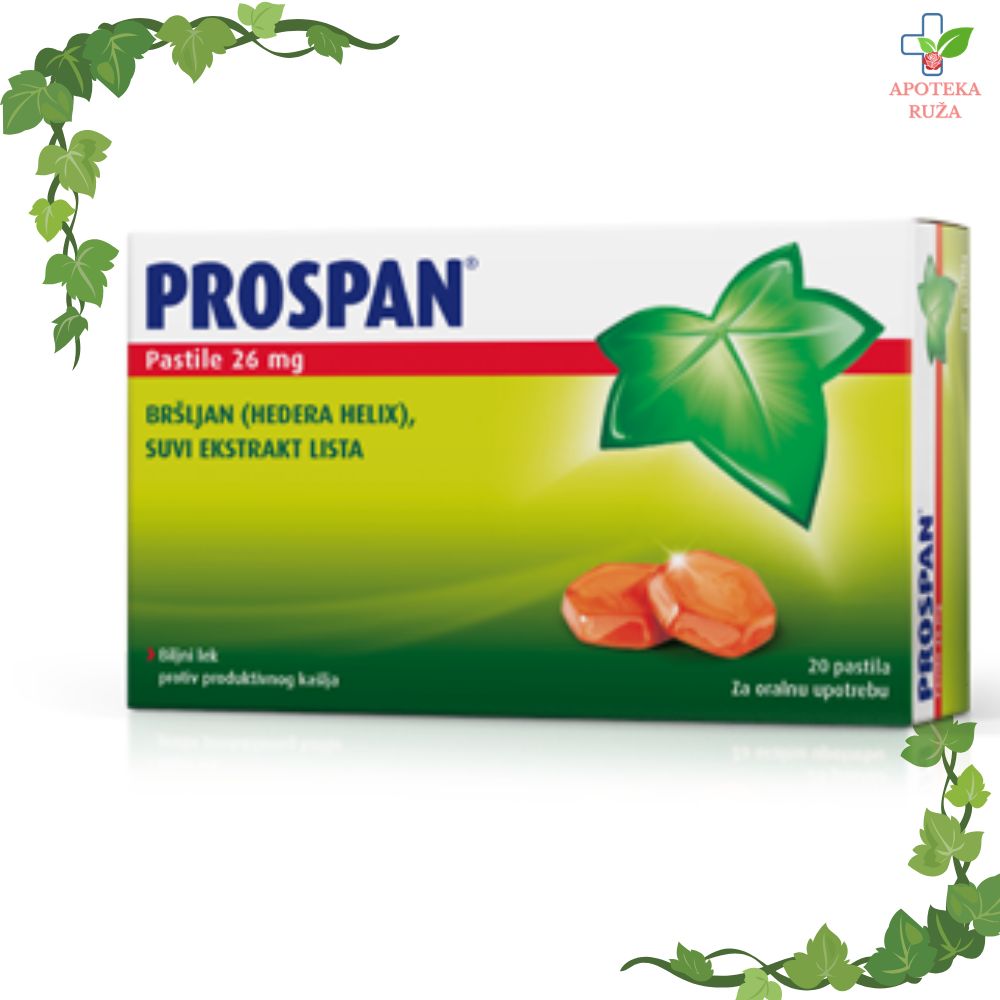 Prospan pastile za rezređivanje sekreta 20 pastila