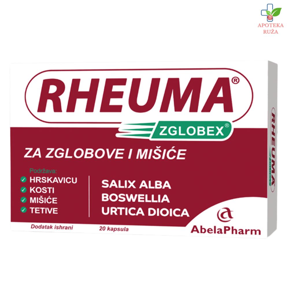 RHEUMA Zglobex protiv bolova u kostima i zglobovima 20 kapsula