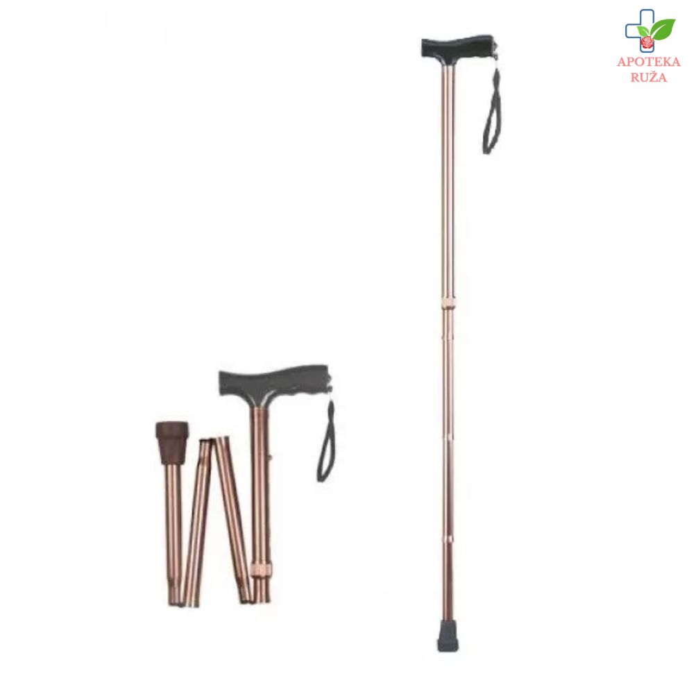 Sklopivi aluminijumski štap – zlatni AT51116