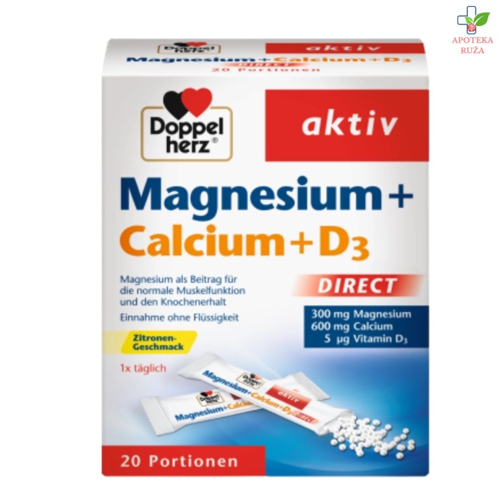 Doppelherz Aktiv Mg+Ca+D3 direct 20 kesica