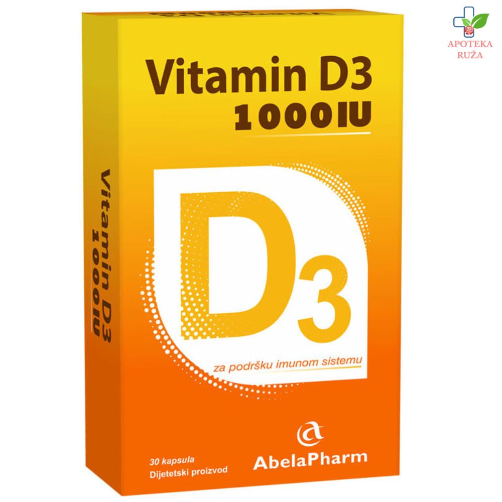 Vitamin D3 1000 IJ 30 kapsula Abela Pharm
