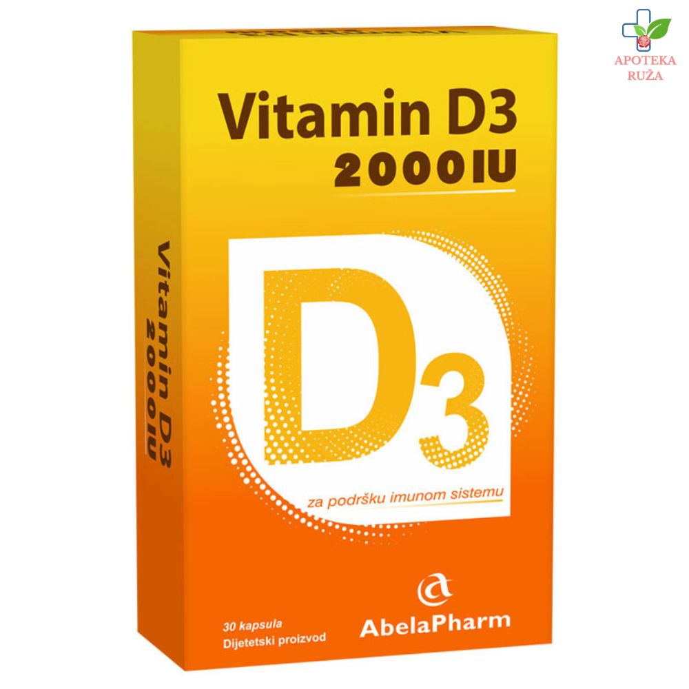 Vitamin D3 2000 IJ 30 kapsula Abela Pharm