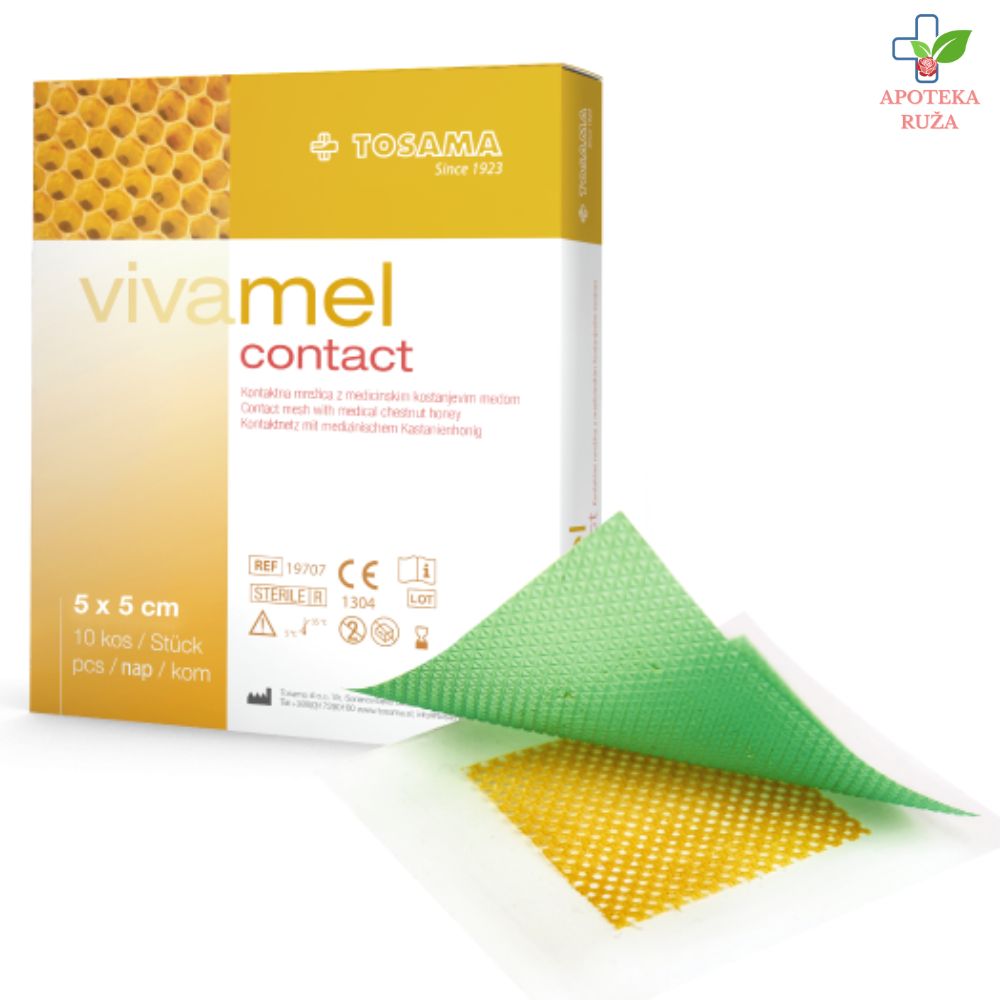 Vivamel Contact mrežica za rane 5cm x 5cm 1 komad