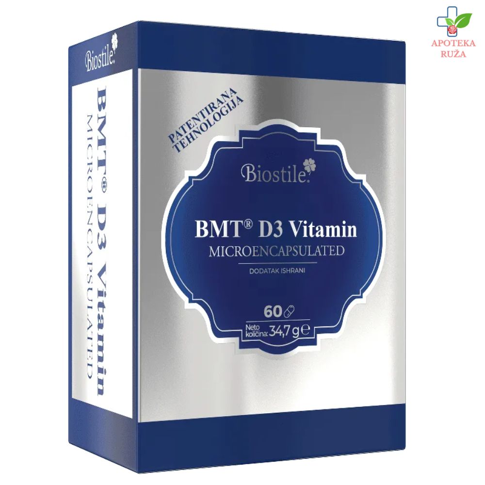 Biostile BMT Vitamin D3 u maslinovom ulju 60 kapsula