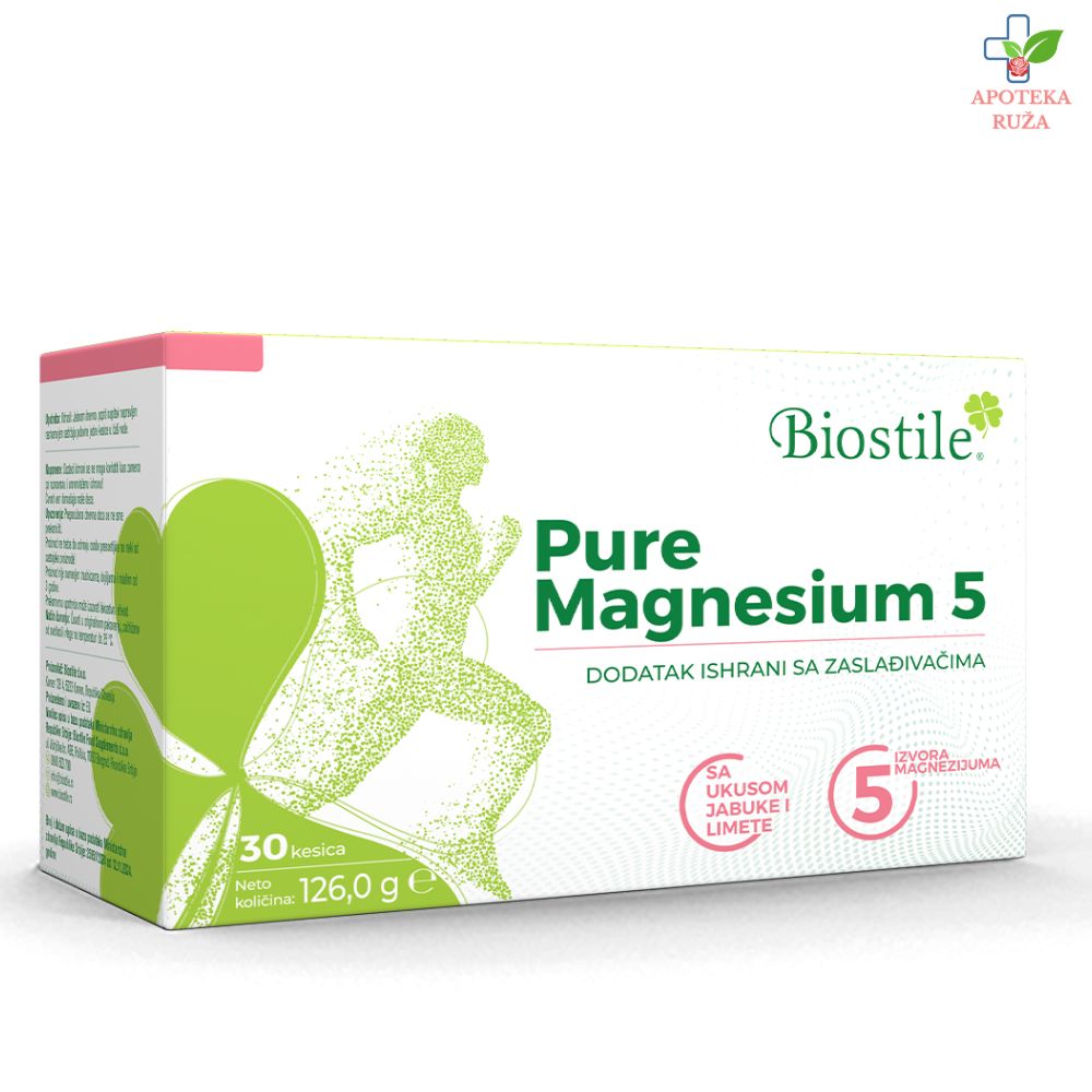 Biostile Pure Magnesium 5 30 kesica BEZ ŠEĆERA